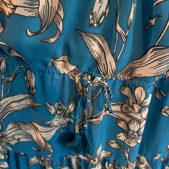 Women’s blue maxi dress Brand Taylor size 16 - Picture 4 of 6